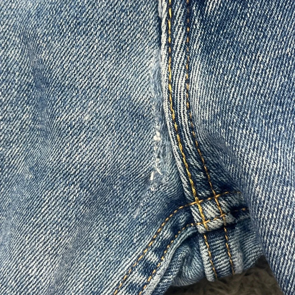 Levi Strauss & Co Mens 36x34 505 Straight Leg Blue Wash Denim Jeans‎
